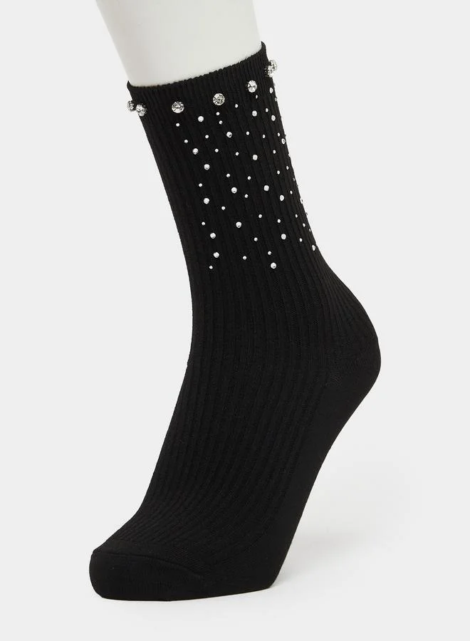 ستايلي جوارب كرو مزينة